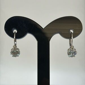 14k real solid white gold SPINEL and SAPPHIRE stone​​